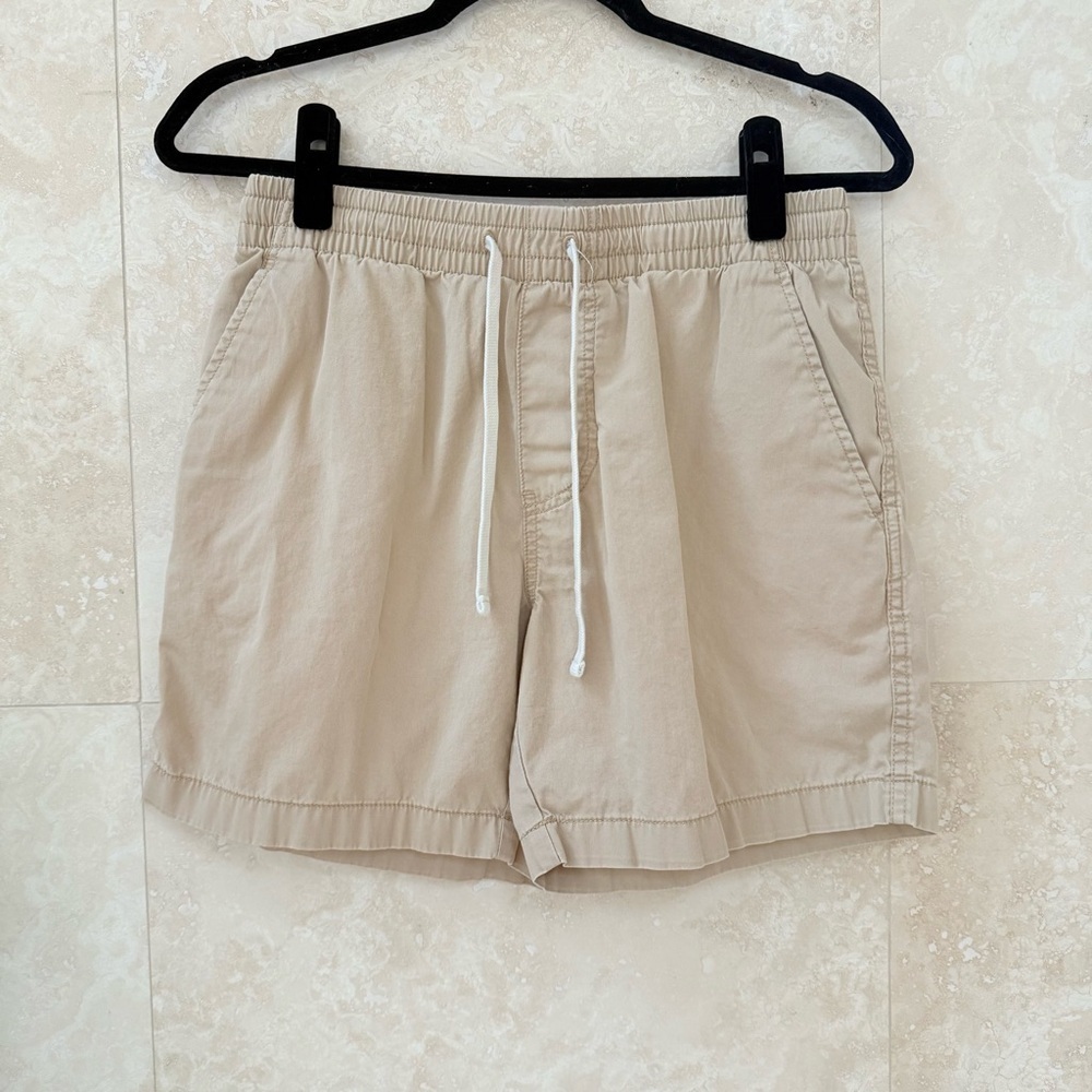 J.Crew Khaki Drawstring Shorts Elastic Waist Casual Summer Women's Small